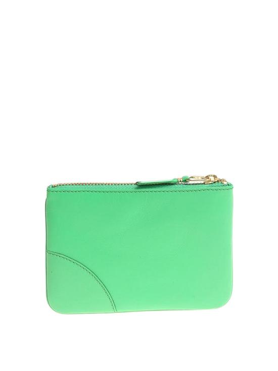  꼼데가르송 클래식 레더 라인 파우치 SA8100GREEN Green - COMME DES GARCONS