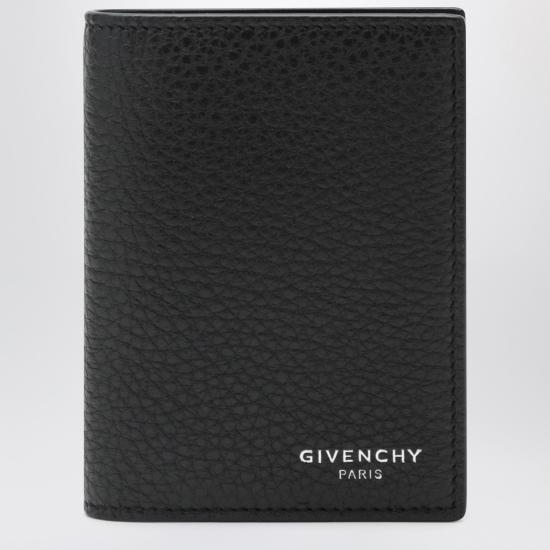 26SS 지방시 그레인 레더 카드 홀더 BK608MK213 Black