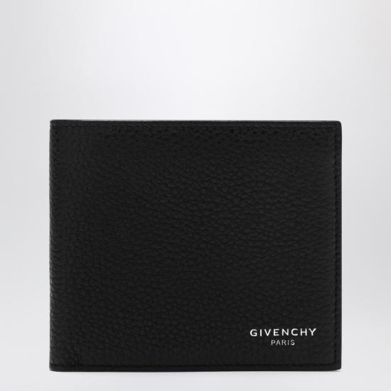 26SS 지방시 그레인 레더 반지갑 BK608NK213 Black