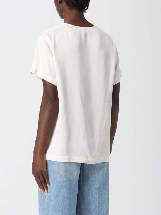 25FW 에르마노 피렌제 반팔 티셔츠 D47EL017EL2 MF333 Beige - ERMANNO FIRENZE