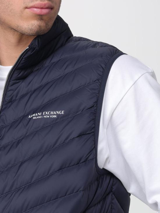 25FW 알마니 패딩 조끼 8NZQ52ZNW3Z 5578 Blue - ARMANI