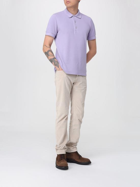 25FW 톰포드 폴로 티셔츠 JPS011JMT013 GV463 Lilac - TOMFORD