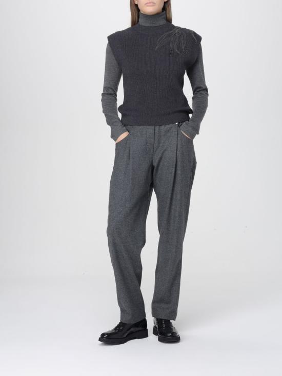 25FW 브루넬로 쿠치넬리 베스트 M12218910 C2803 Black - BRUNELLO CUCINELLI