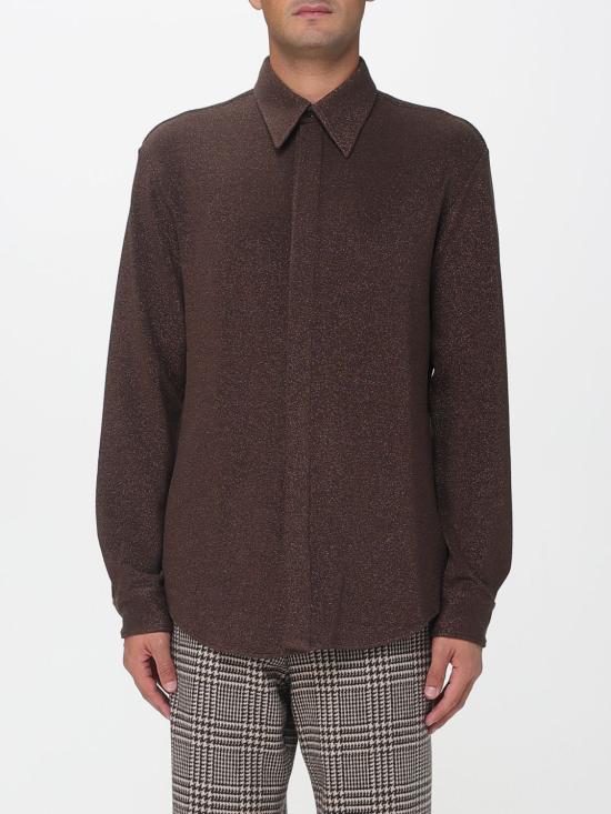 25FW 엠포리오 아르마니 긴팔 셔츠 EM003991AF20984 F6067 Brown