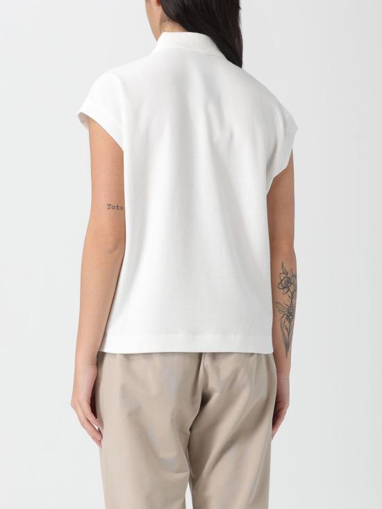 25FW 브루넬로 쿠치넬리 폴로 티셔츠 MG927VD105 C7220 White - BRUNELLO CUCINELLI