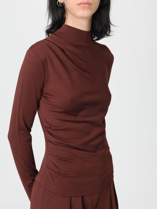 25FW 막스마라 터틀넥 2521946059600 002 Burgundy - MAX MARA