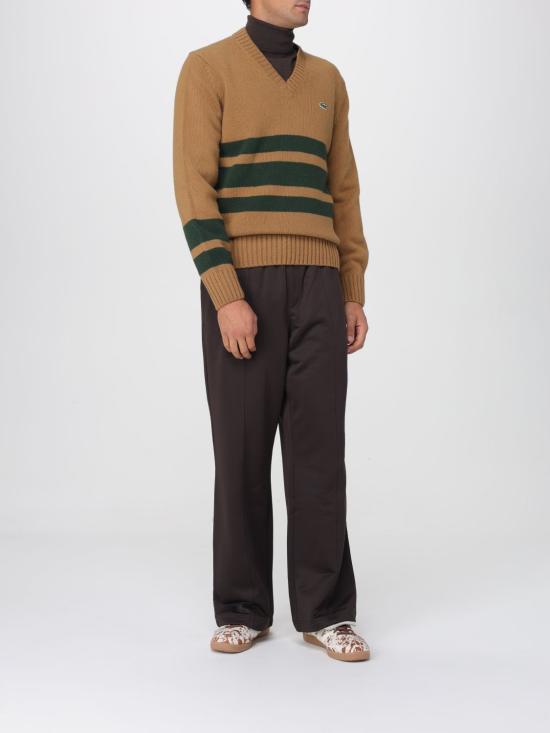 25FW 라코스테 메리노 울 터틀넥 스웨터 AH1959 SKB Brown - LACOSTE