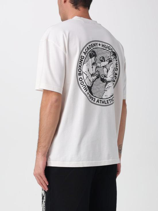 25FW 휴고보스 반팔 티셔츠 50542366 102 Natural - HUGO BOSS