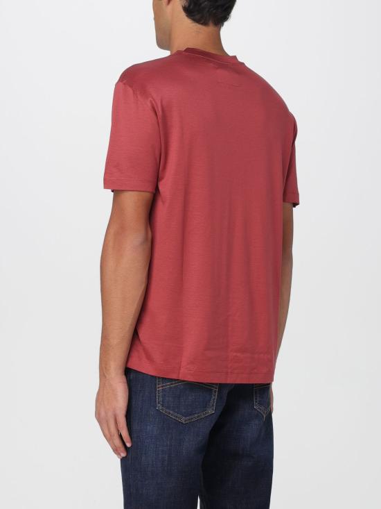 25FW 엠포리오 아르마니 반팔 티셔츠 8N1TE81JUVZ U5013 Red - EMPORIO ARMANI