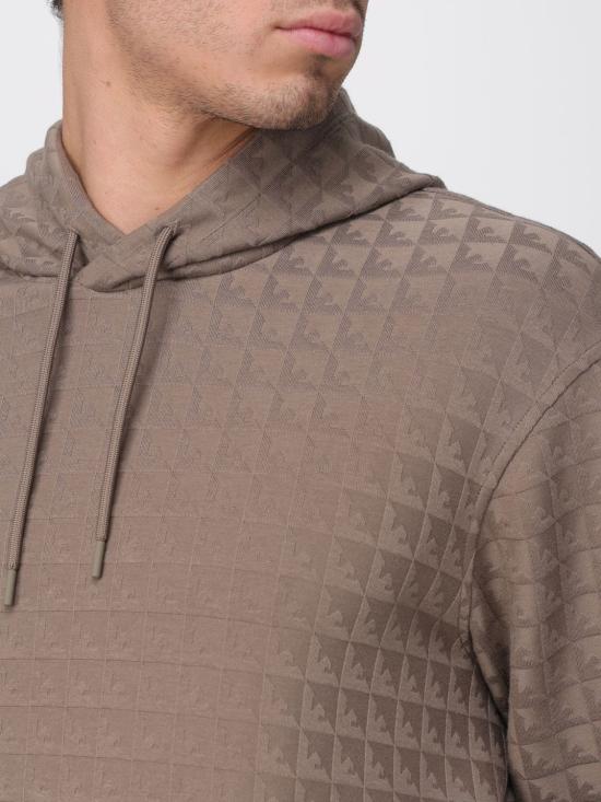 25FW 엠포리오 아르마니 긴팔 티셔츠 EM003424AF13700 F6117 Brown - EMPORIO ARMANI