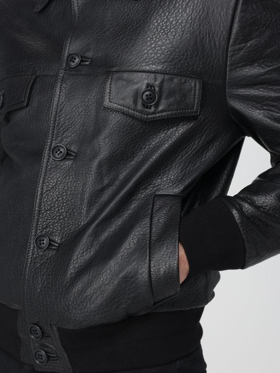 25FW 살바토레 산토로 가죽 자켓 W25SANT 49521U Black - SALVATORE SANTORO