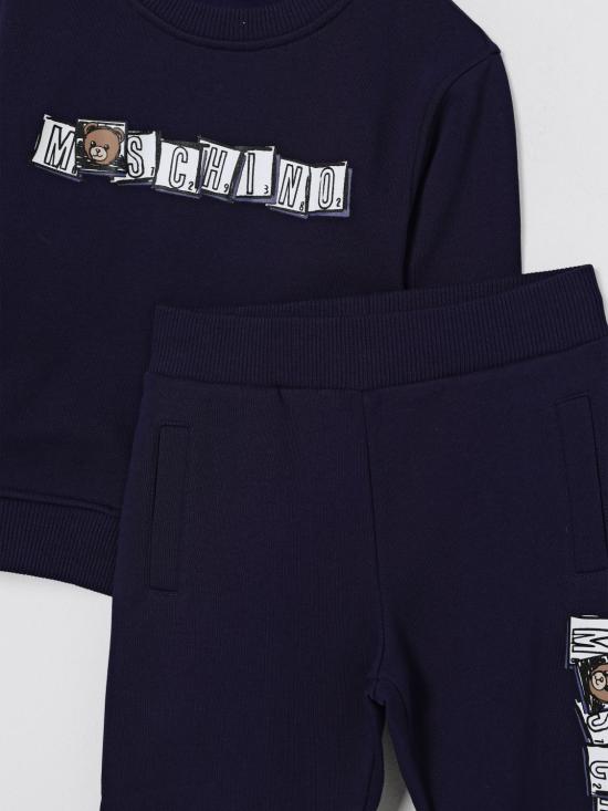 25FW [키즈] 모스키노 캐주얼 세트 HUK04BLCA58 40016 Blue - MOSCHINO