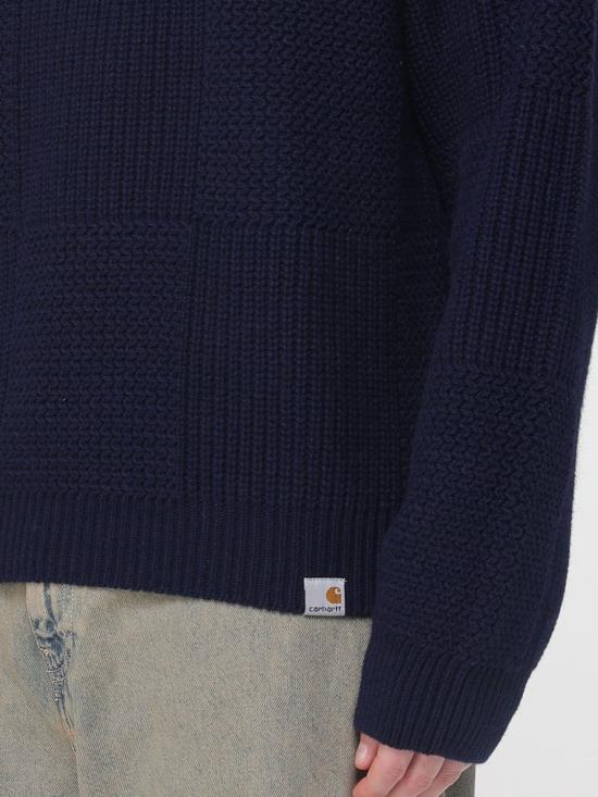 25FW 칼하트 WIP 비숍 스웨터 I035591 1CXX Navy - CARHARTT WIP