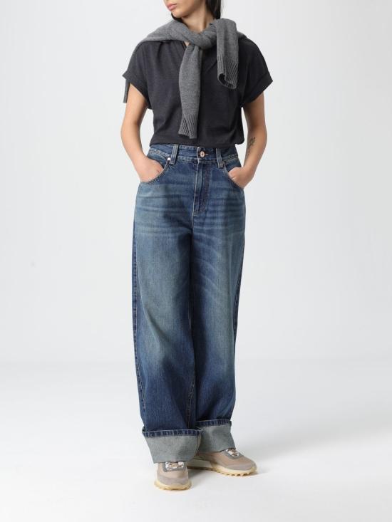 25FW 브루넬로 쿠치넬리 반팔 티셔츠 MPT18BD222 C055 Grey - BRUNELLO CUCINELLI