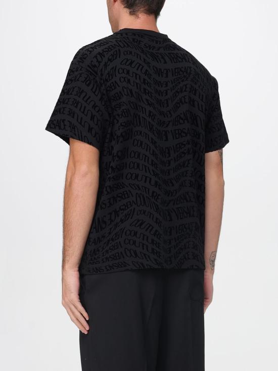 25FW 베르사체 반팔 티셔츠 79GAH6R0JS511 899 Black - VERSACE