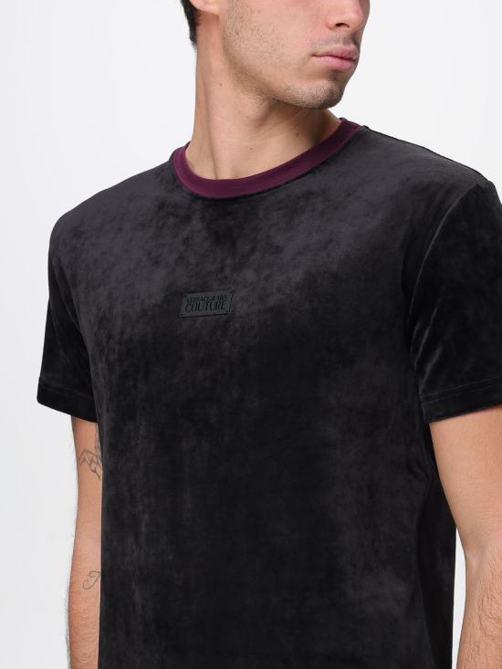 25FW 베르사체 반팔 티셔츠 79GAH6S2J0241 899 Black - VERSACE