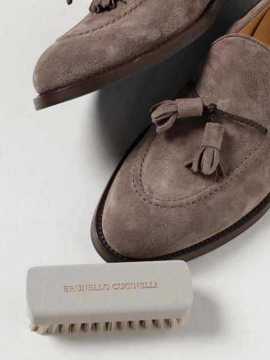 25FW 브루넬로 쿠치넬리 로퍼 MZUPEAU713 C2637 Grey - BRUNELLO CUCINELLI