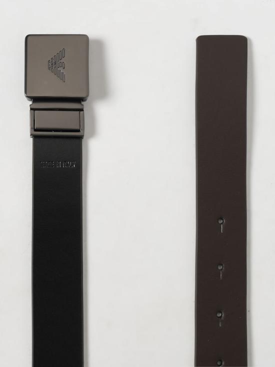 25FW 엠포리오 아르마니 가죽 벨트 EM001651AF14719 M6096 Blue - EMPORIO ARMANI