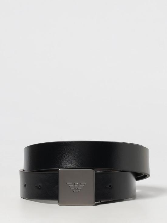 25FW 엠포리오 아르마니 가죽 벨트 EM001651AF14719 M6096 Blue - EMPORIO ARMANI