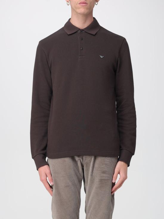 25FW 엠포리오 아르마니 폴로 티셔츠 EM002200AF14982 U6031 Brown