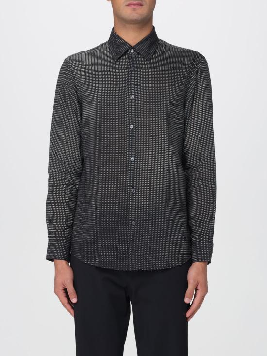 25FW 엠포리오 아르마니 긴팔 셔츠 EM001543AF19839 FC211 Black