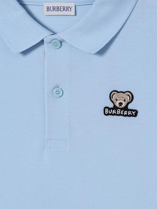 25FW [키즈] 버버리 폴로 셔츠 8111912 White - BURBERRY