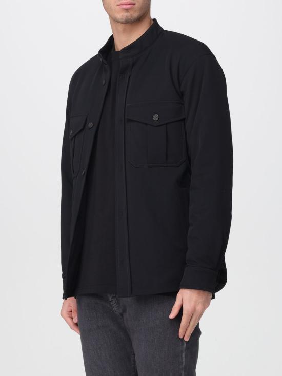 25FW 엠포리오 아르마니 긴팔 셔츠 EM003695AF18502 UC001 Black - EMPORIO ARMANI