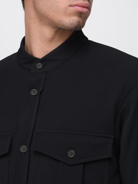 25FW 엠포리오 아르마니 긴팔 셔츠 EM003695AF18502 UC001 Black - EMPORIO ARMANI