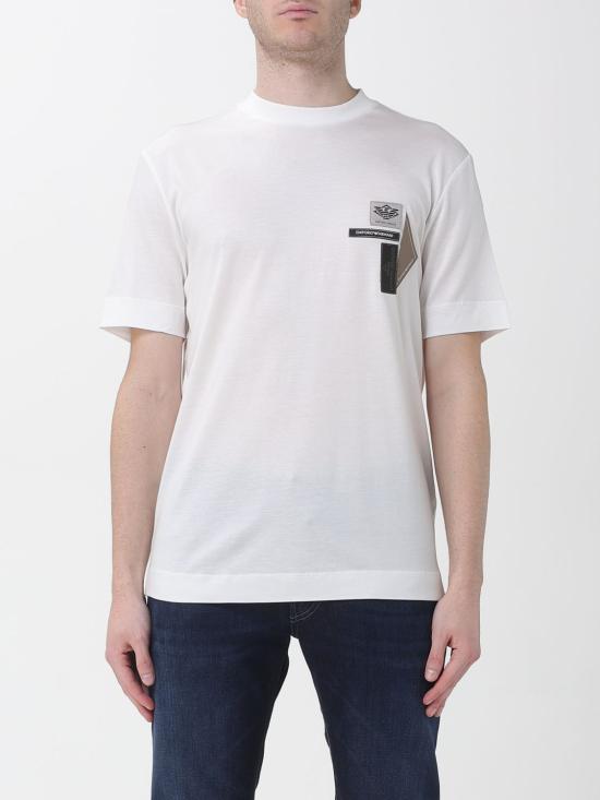 25FW 엠포리오 아르마니 반팔 티셔츠 EM002959AF18312 U0003 White