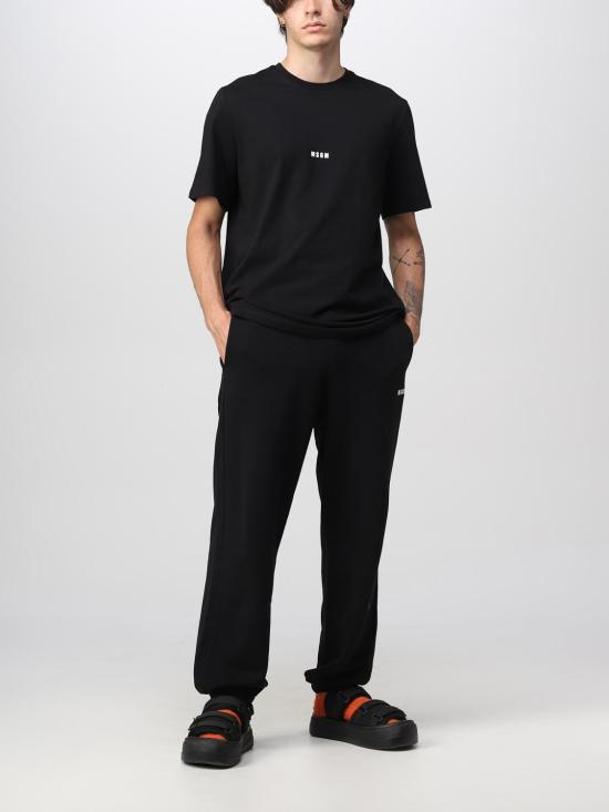 25FW 엠에스지엠 반팔 티셔츠 2000MM500200002 99 Black - MSGM