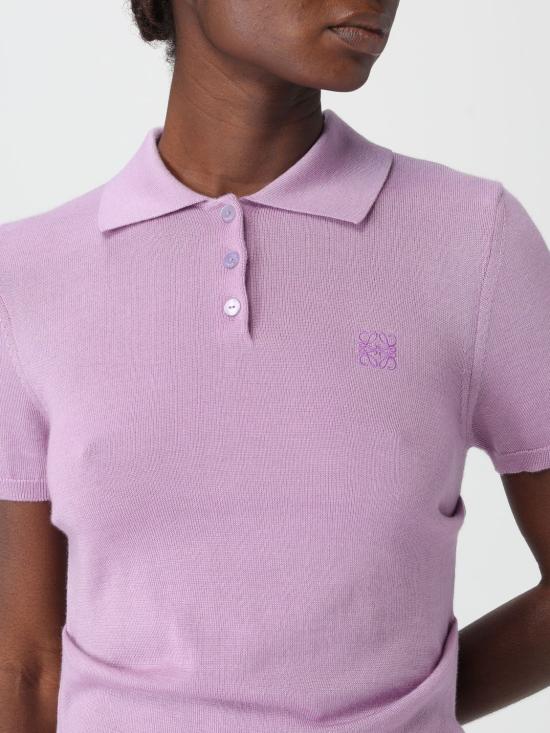 25FW 로에베 폴로 티셔츠 S359Y55K23 6140 Lilac - LOEWE