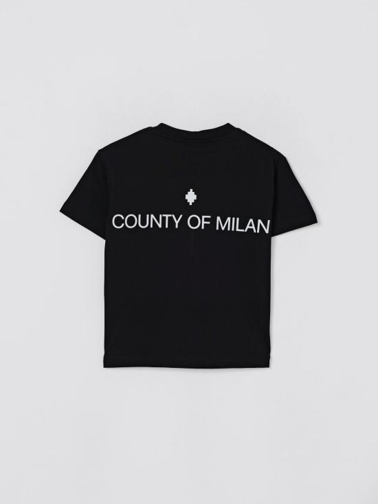 25FW [키즈] 컨트리 오브 밀란 티셔츠 F5CMJBTH004 110 Black - COUNTY OF MILAN