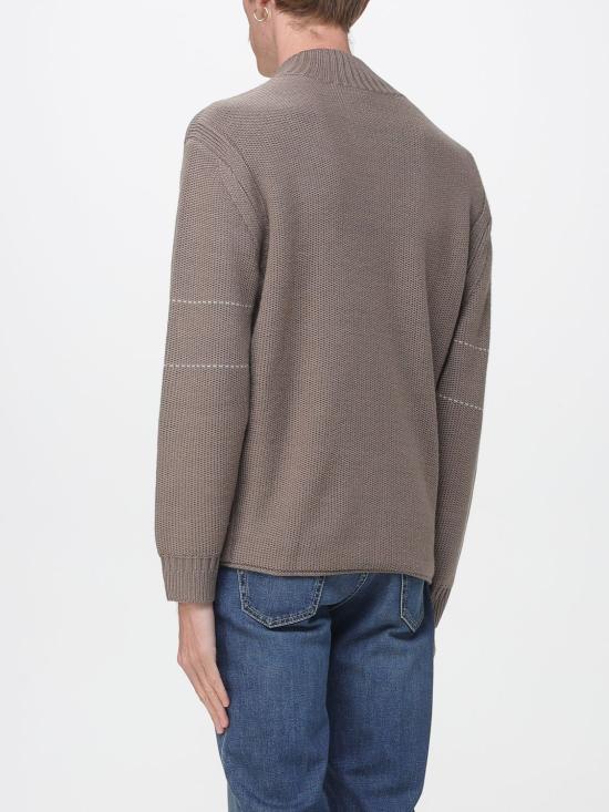 25FW 엠포리오 아르마니 스웨터 EM002024AF18103 U6189 Beige - EMPORIO ARMANI