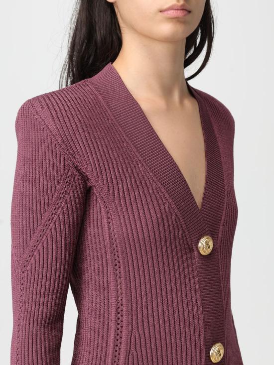 25FW 발망 롱 원피스 FF0R8033KJ15 5DR Violet - BALMAIN