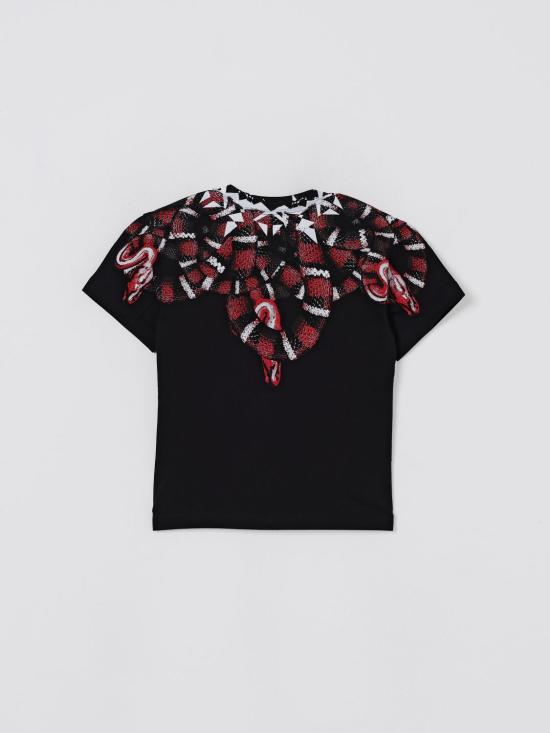 25FW [키즈] 컨트리 오브 밀란 티셔츠 F5CMJBTH040 110 Black - COUNTY OF MILAN