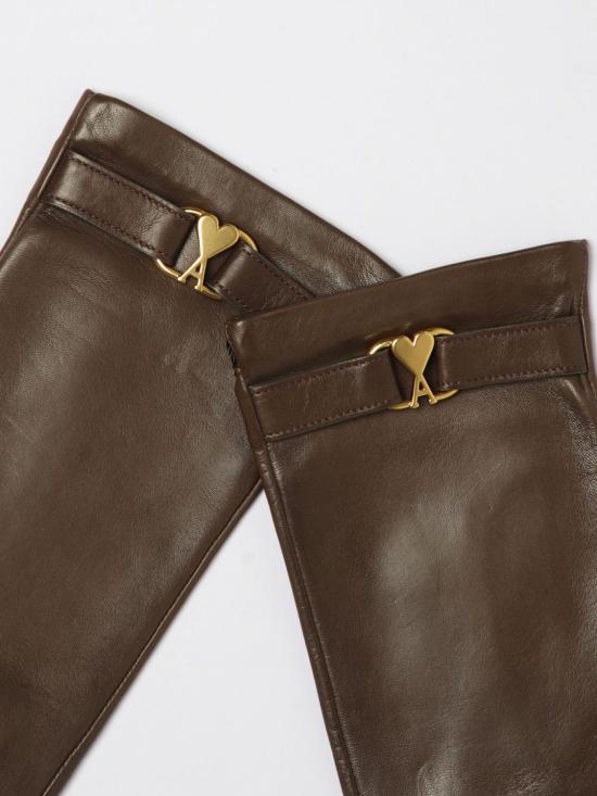 25FW 아미 장갑 FGV309AL0142 216 Brown - AMI