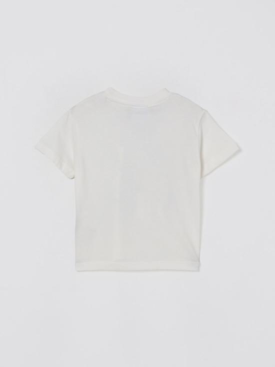 25FW [키즈] 컨트리 오브 밀란 티셔츠 F5CMJBTH080 002 White - COUNTY OF MILAN