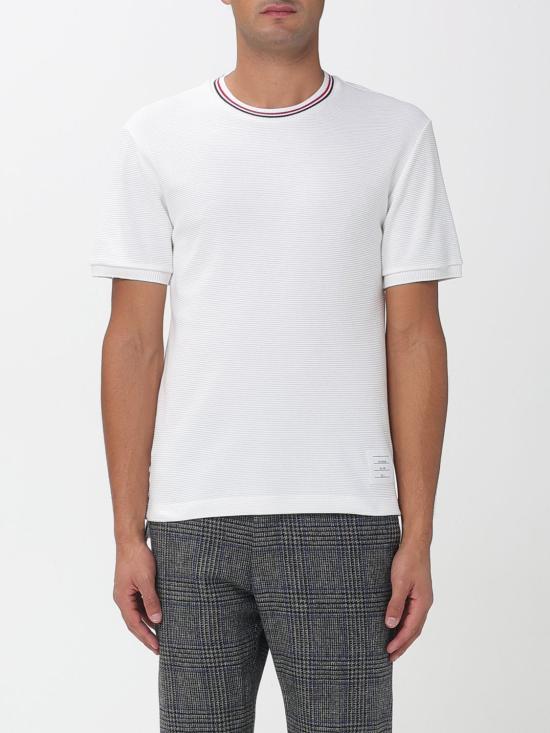 25FW 톰브라운 반팔 티셔츠 MJS287AJ0216 113 White