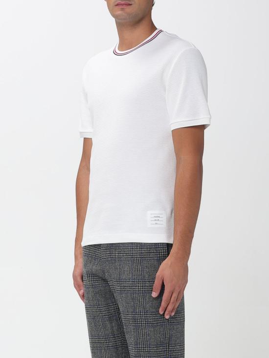 25FW 톰브라운 반팔 티셔츠 MJS287AJ0216 113 White - THOM BROWNE