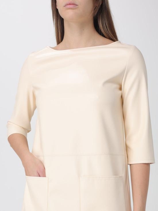 25FW 막스마라 롱 원피스 2526626087600 001 Yellow Cream - MAX MARA