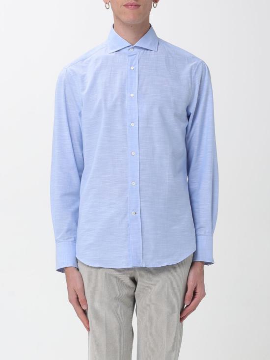 25FW 브루넬로 쿠치넬리 긴팔 셔츠 MS6661718 TS666 C012 Sky Blue