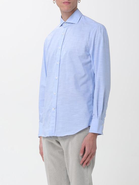 25FW 브루넬로 쿠치넬리 긴팔 셔츠 MS6661718 TS666 C012 Sky Blue - BRUNELLO CUCINELLI