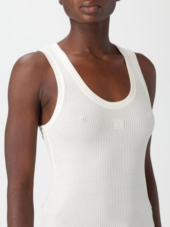 25FW 로에베 민소매 티셔츠 S540Y23X46 1950 White - LOEWE