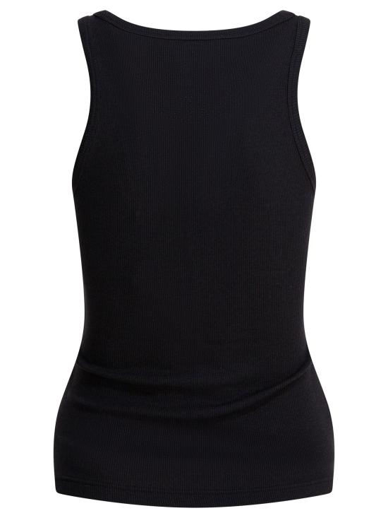 26SS 알라이아 민소매 티셔츠 AA9H1389J085C995 Black - ALAIA
