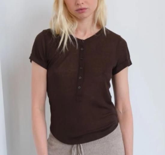  길 반팔 티셔츠 젤 마들렌 헨리