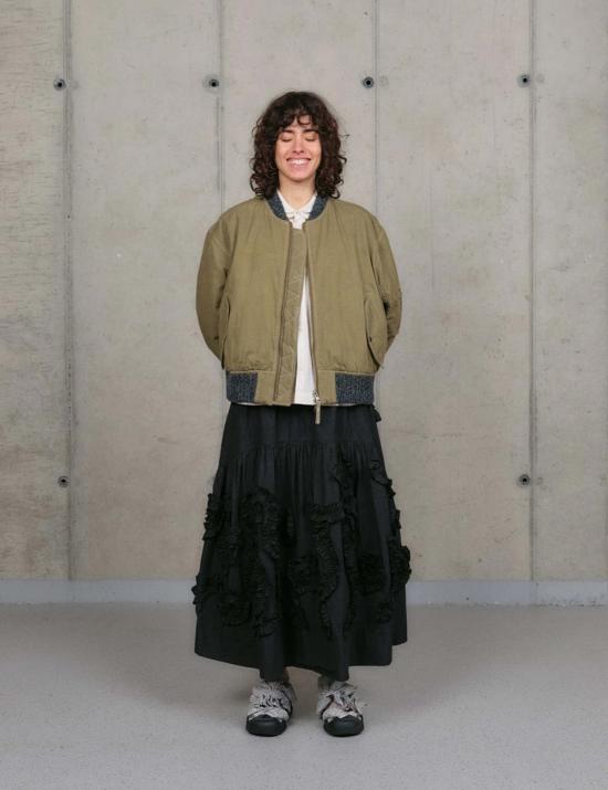  스토리엠에프지 미디 스커트 스토리 제조 오빗 스커트 - STORY MFG