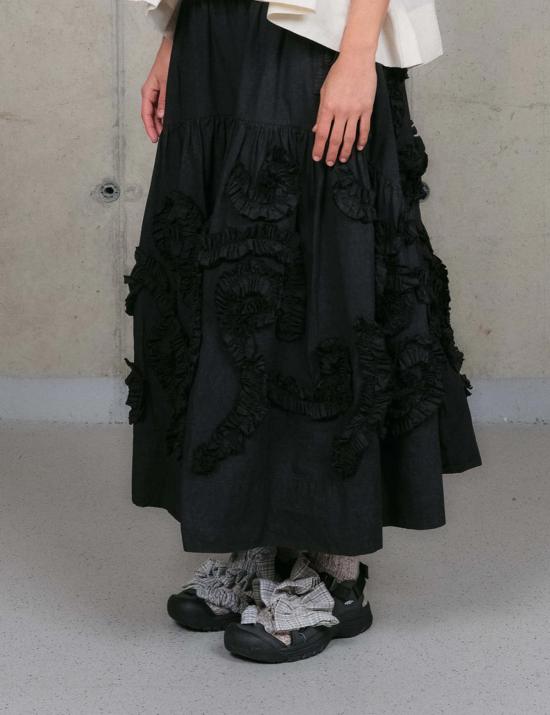  스토리엠에프지 미디 스커트 스토리 제조 오빗 스커트 - STORY MFG