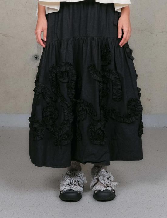  스토리엠에프지 미디 스커트 스토리 제조 오빗 스커트 - STORY MFG