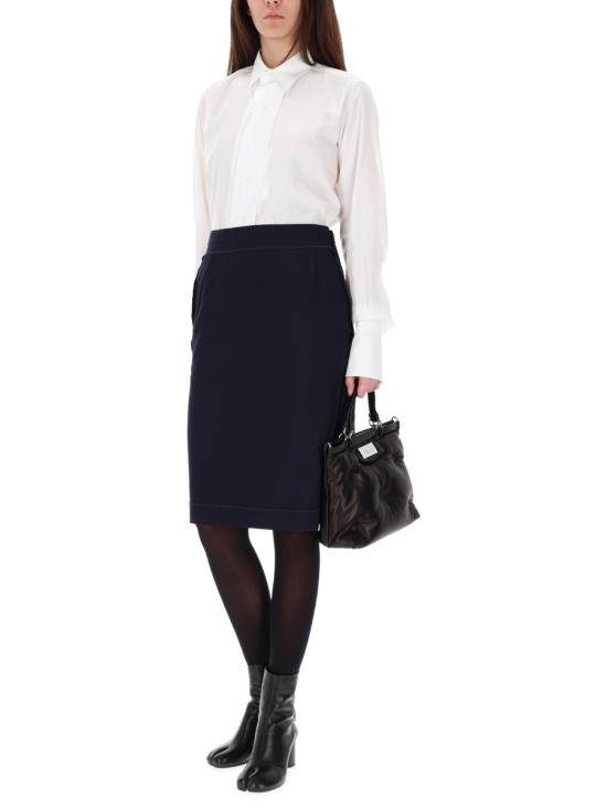 25FW 마르지엘라 미디 스커트 S51ME0045 MTN107524 BLUE - MAISON MARGIELA