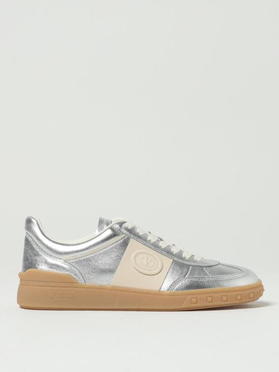 25FW 발렌티노 가라바니 레이스업 로우탑 스니커즈 레이스업 로우탑  7W2S0IL9HEJ BJU SILVER